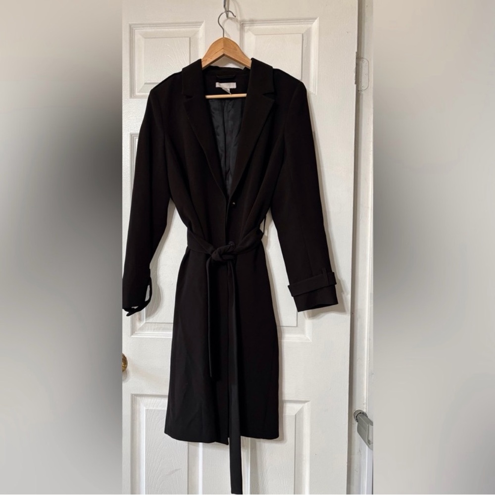 H & M Women’s Size 10 Elegant Black Trench Coat
